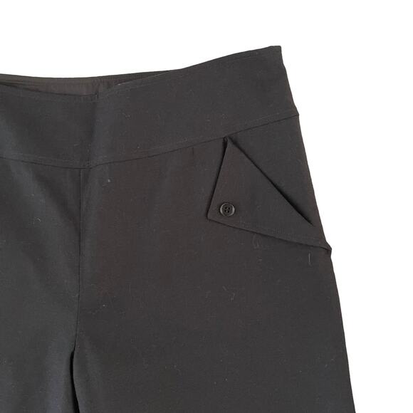 Carlisle Wide Leg Pants Women 10 Brown Wool Cashmere Blend Cropped Dark Academia - Picture 3 of 9